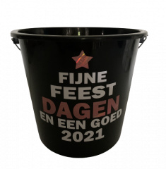 Fijne Feestdagen 2024 - glitter rose