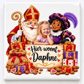 Persoonlijk Sinterklaastegeltje met foto