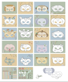Little Dutch | boek met schaar Safari Friends