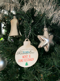 Houten kerstbal | met logo