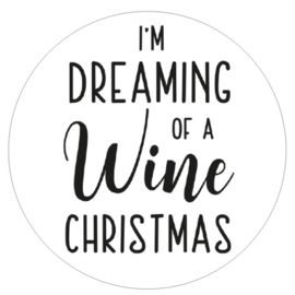 Muurcirkel | Dreaming of a wine christmas
