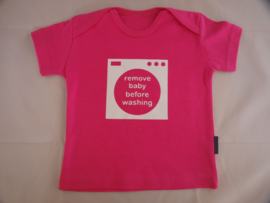 T-Shirt - Remove baby before washing