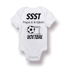 Rompertje  Wit | papa & ík kijken voetbal