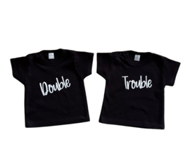 Tweeling shirtjes -  Double Trouble