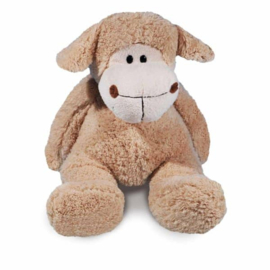 Knuffel schaap 30 cm | met bedrukt t-shirtje