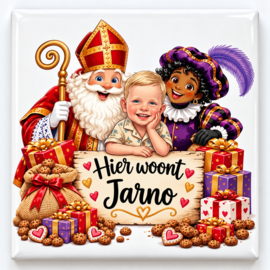 Persoonlijk Sinterklaastegeltje met foto