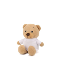 Retro Teddy beer met shirtje | Licht Bruin | 22 cm