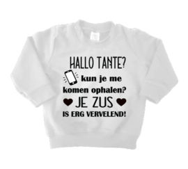 Sweater | Hallo kun je me ophalen?