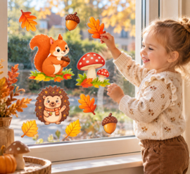 Raamsticker herfst