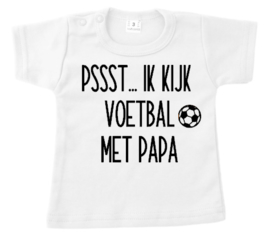 KIDS SHIRT | Psst.. ik kijk voetbal met papa