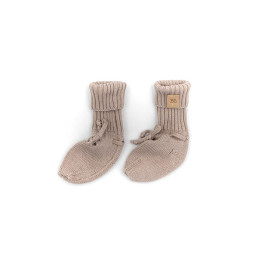 BAMBOOM SLOFJES KNITTED | CAMEL