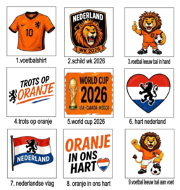 Oranje Koelkastmagneten – WK 2026 Collectie