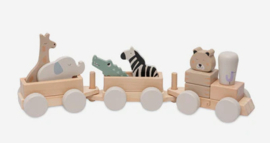 Jollein | Houten Speelgoedtrein - Jungle Jambo
