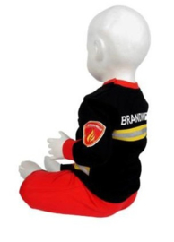 Pyjama brandweer - Zwart