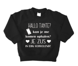 Sweater | Hallo kun je me ophalen?