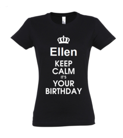 T-shirt | NAAM keep calm it`s your birthday