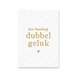 Kaartje | Een tweeling, dubbel geluk