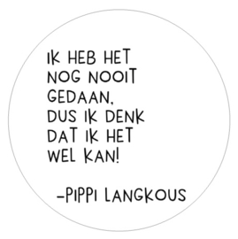 Muurcirkel | Ik heb het nog nooit gedaan - Pipi Langkous