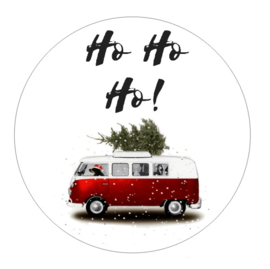 Muurcirkel | Ho Ho Ho! kerstbus