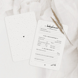 Babyshower invulkaarten 15 stuks - A5