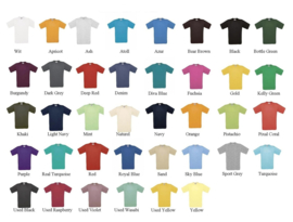 T- shirts Heren B&C Exact 150  | met tekst