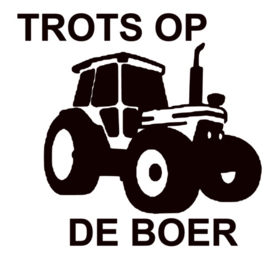 Autosticker | Trots op de boer