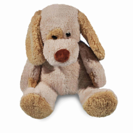 Knuffel hond 30 cm | met bedrukt t-shirtje