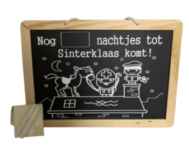 Aftel kalender krijtbord | Sint