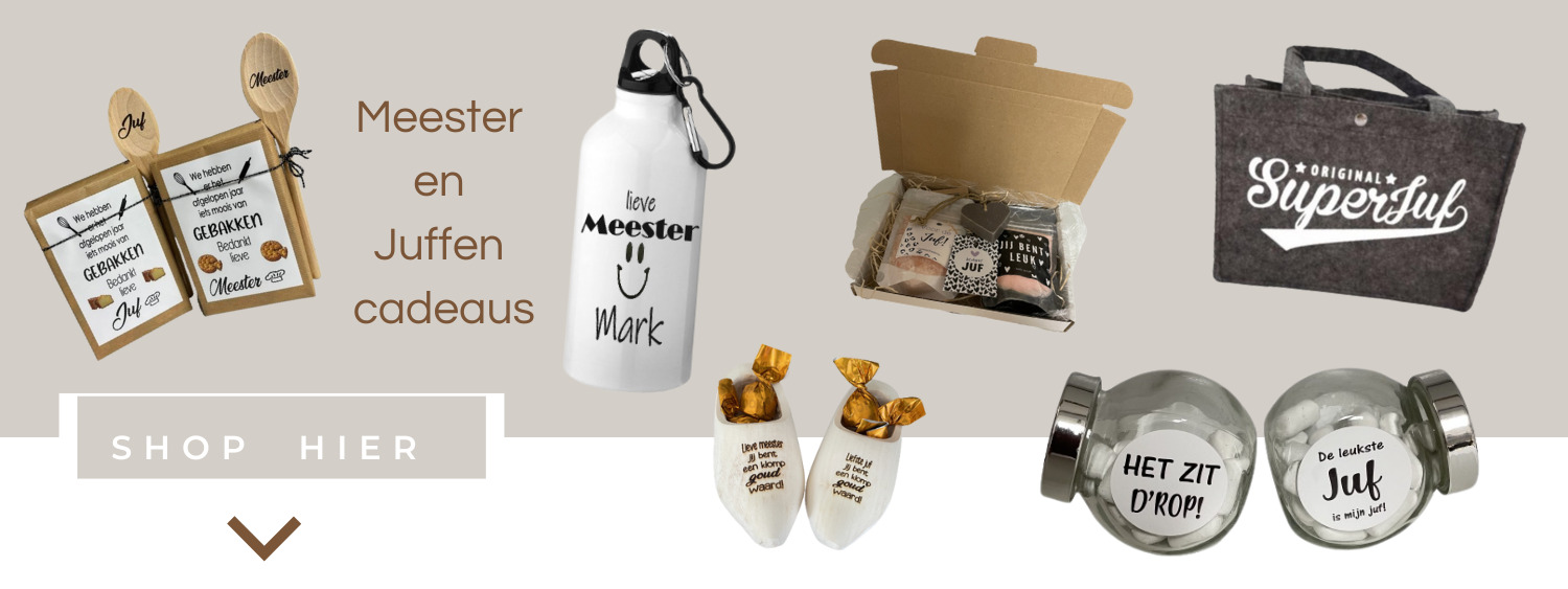 Meester en juf cadeau