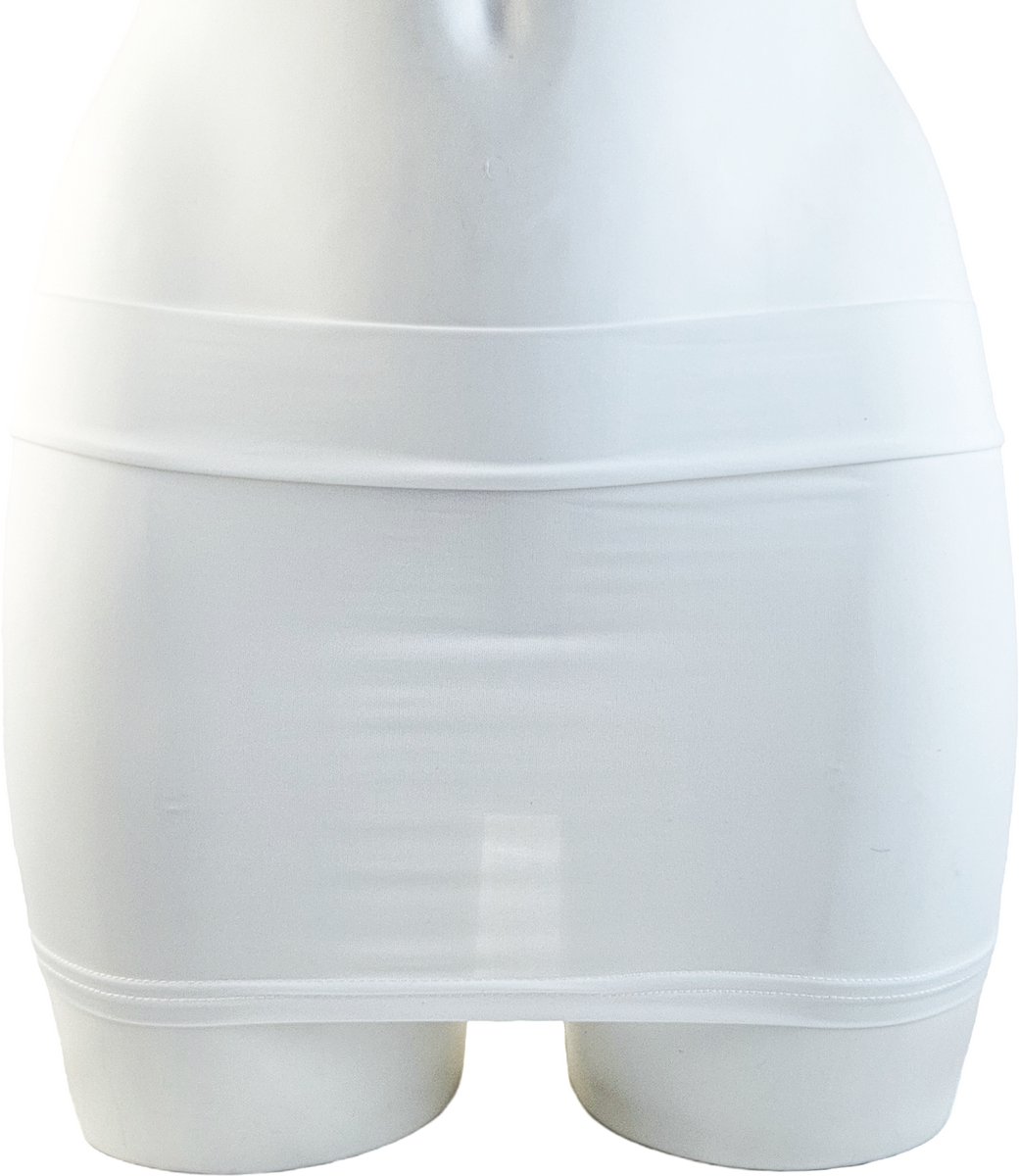 BamBella® - Ultra korte Mini Rok - Sexy Erotische rokje - Onesize - Doorzichtig doorschijnend stretch Wit