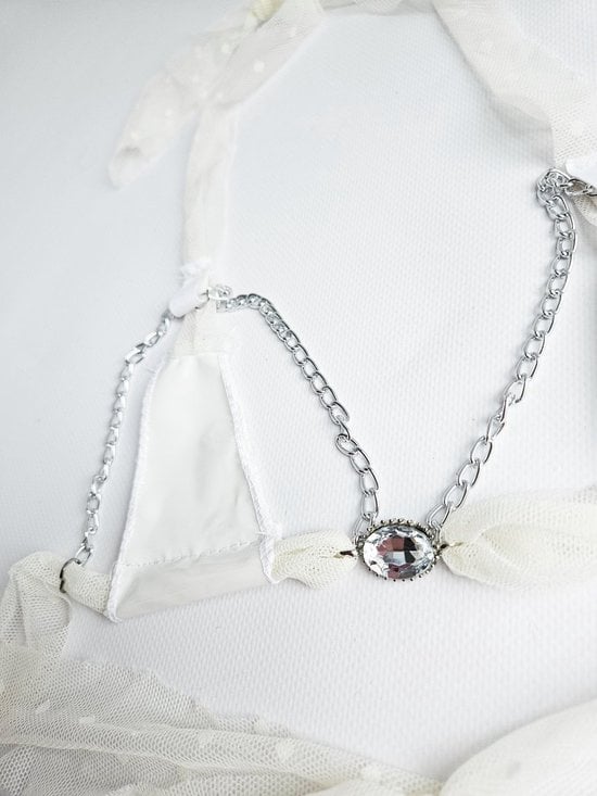 Sexy lingerie set ketting - Onesize - kruisloos string - Set erotische kleding dames