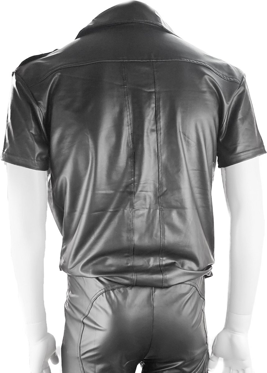 BNDGx® - Shirt overhemd Heren --    Wet look Mat -