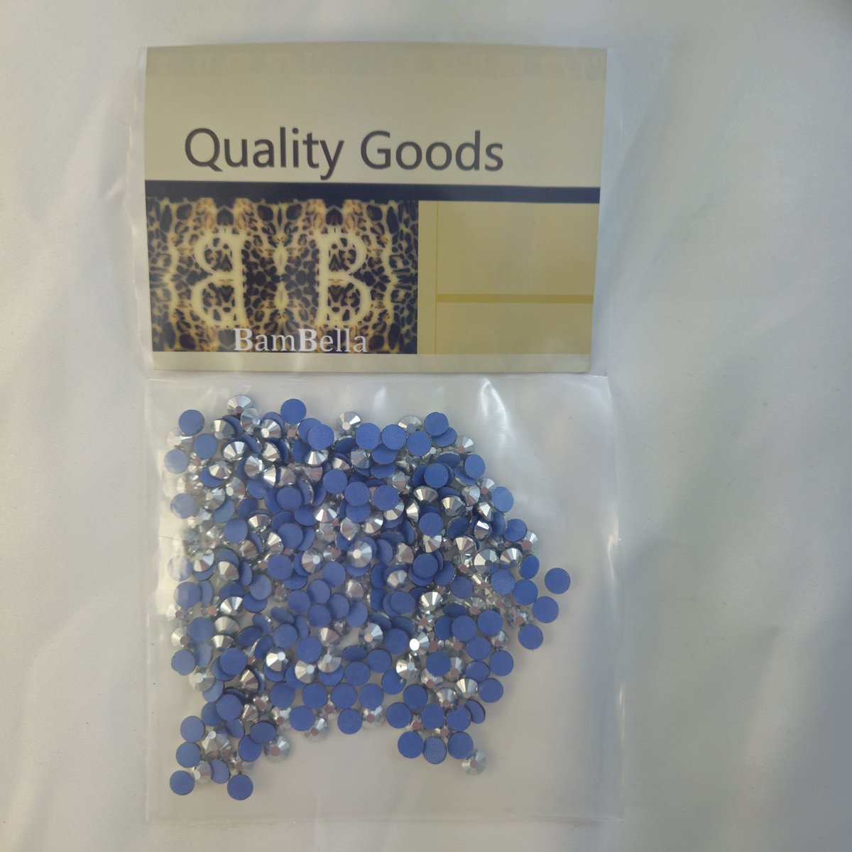 BamBella® - SS30 - Zilverkleurig wit - Hotfix strass Steentjes - 288 stuks - strass stenen glitters nail art kleding versieren