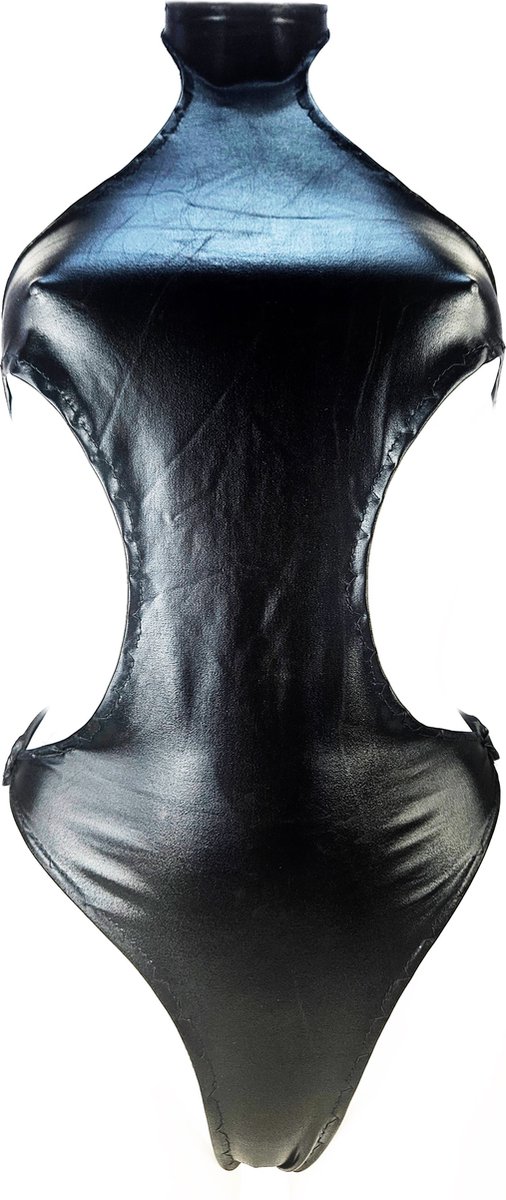 BamBella ® Bodysuit  glans stof wetlook Erotische jumpsuit pak - Catsuit BDSM - Glanzend