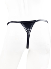 BamBella® open kruis string   nep leer voor mannen - BDSM Erotische Sex kleding