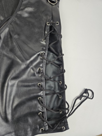 BamBella ® Nep Leer broek -  L - Zwart - BDSM kleding erotische onderbroek heren kleding