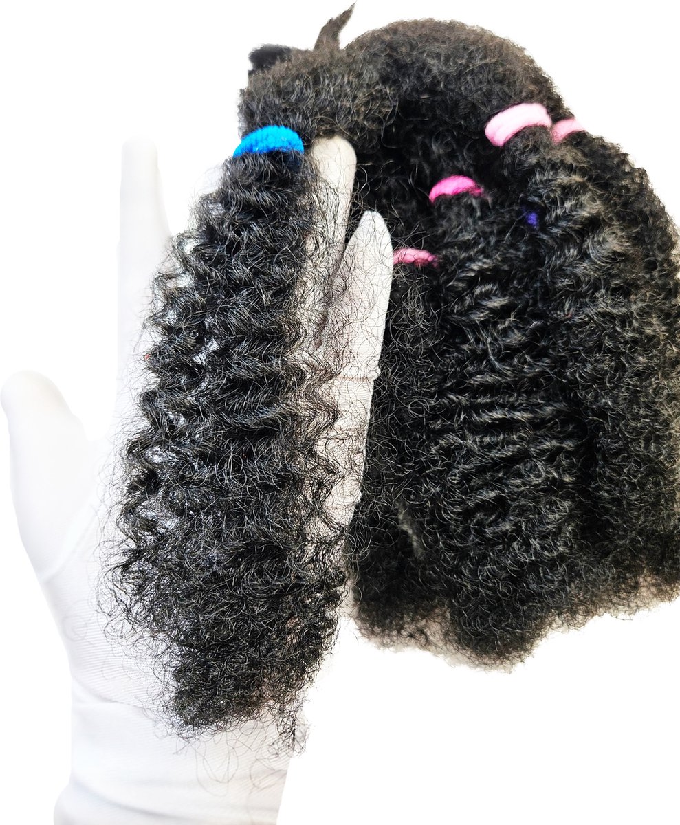 Hair bundels - Kinky curls - Afro - 30 cm - hair extensions zwart