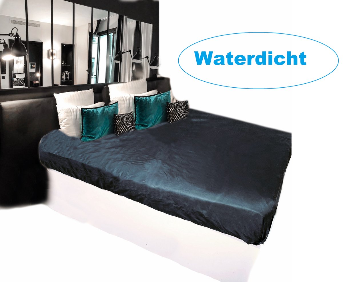 Laken XXL - 200X220 BNDGx® -Zwart - Waterdicht voor bed - Seks - PVC Stof  - Volledige matras beschermer