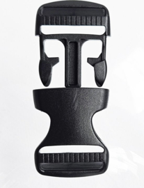 BamBella ® - Gesp - 2 stuks - 30mm - zwart - plastic kliksluiting riemgesp