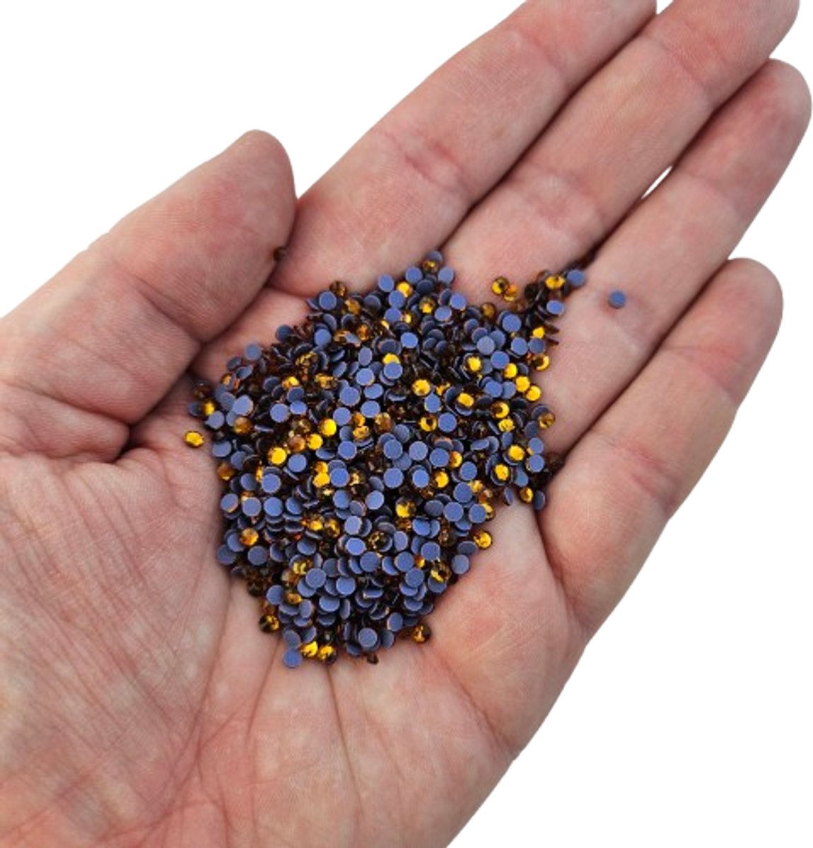 BamBella® - SS10 - Oranje - Hotfix strass Steentjes - 1440 stuks - strass stenen glitters nail art kleding versieren