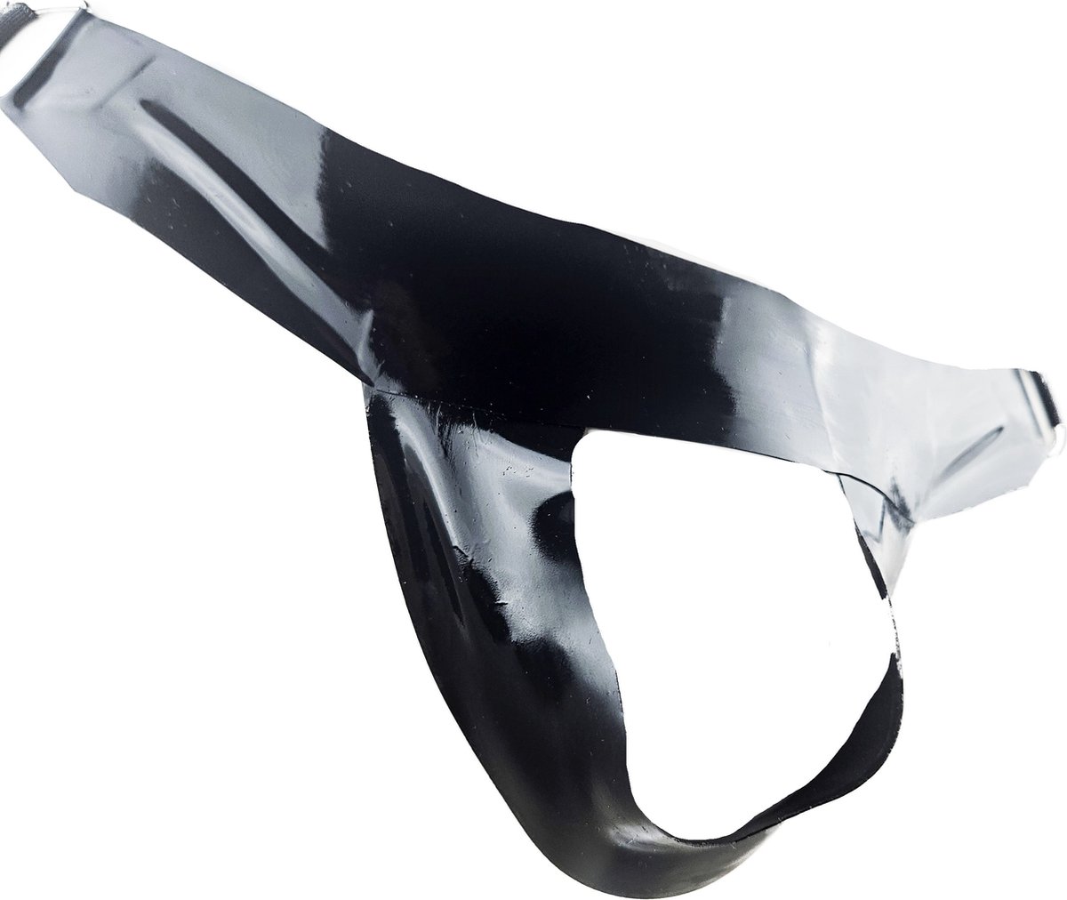 BNDGx® - 100% LATEX open kruis broek bondage slip - Maat XS - Zwart BDSM sexy glans BDSM Rubber Fetish SM erotische ondergoed