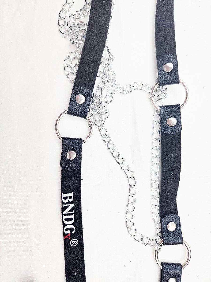 BNDGx® - Bondage Riem vrouw riem - Body Nep Leer - Verstelbaar -