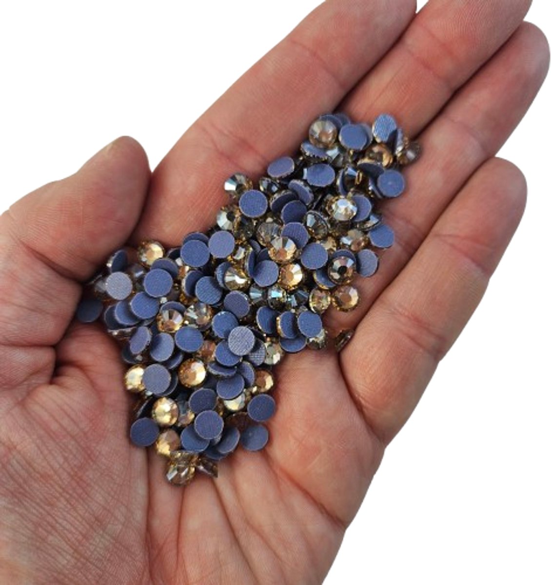 BamBella® - SS30 - Licht bruin - Hotfix strass Steentjes - 288 stuks - strass stenen glitters nail art kleding versieren
