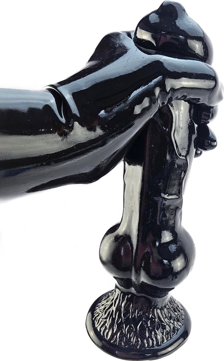 BNDGx® - Dildo - Extreem Grote Penis - Zwarte Lange dikke Realistisch -Zuignap - Extreme BDSM SM Fetisch Seks speeltje