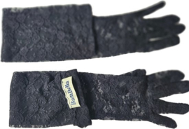BamBella® - Lange Handschoenen Zwart kant - Sexy handschoenen dames -