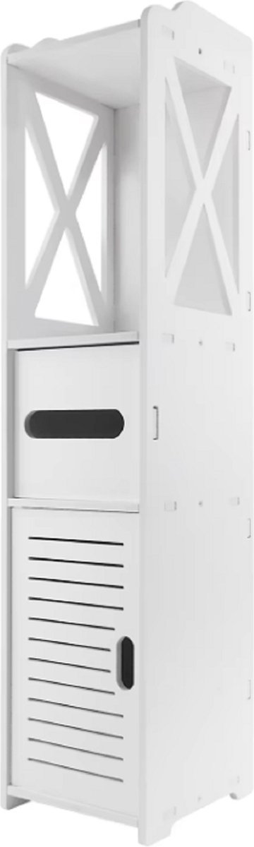 Kast klein voor Badkamer perfect in kleine ruimte Organizer planken badkamermeubel wit