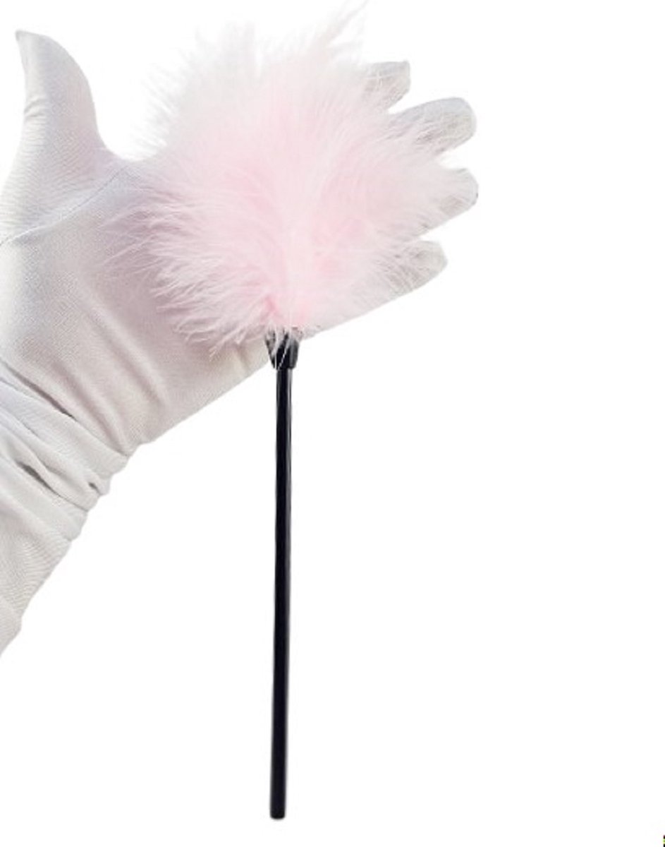 BNDGx® - Kietelaar Veer Roze - Erotische seks speeltje BDSM rollenspel - Strelen veren stok - Pluim -