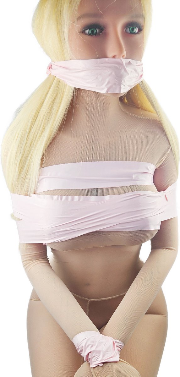 BNDGx® - Bondage sex tape touw van plastic - Rood - Vastbinden BDSM voor Dominant fetish erotische spel
