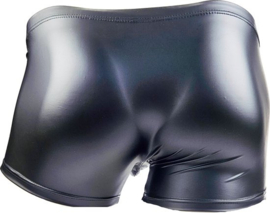 BamBella ® - Boxer short   MAT glans - Zwart BDSM kleding kruisloos open kruis erotische heren kleding