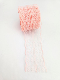 5 meter Kant band 4.5 cm breed Lichtroze